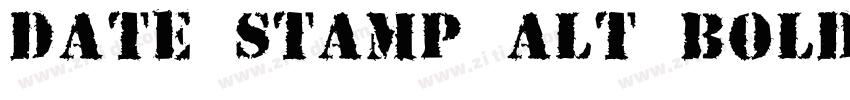 Date Stamp Alt Bold字体转换